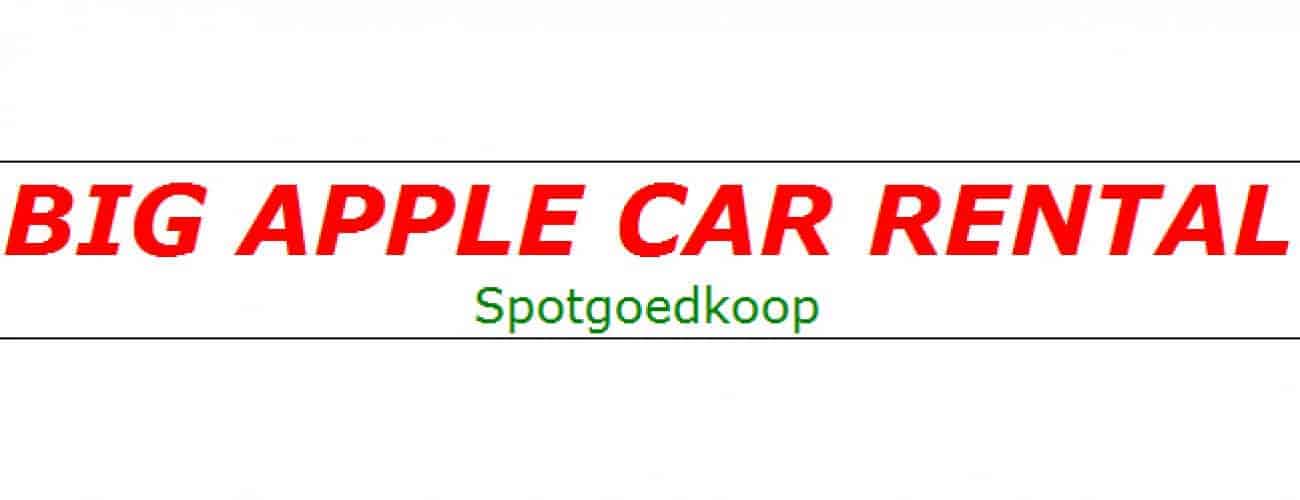 big apple car rental