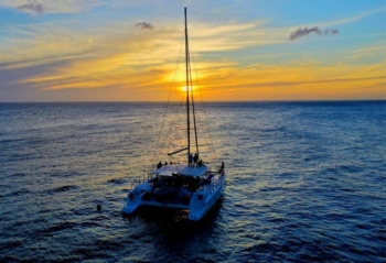 Sunset Sail Trip with Blue C Watersports: Experience Curacao’s Beauty from a Luxury Catamaran